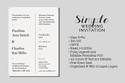 Simple Wedding Invitation