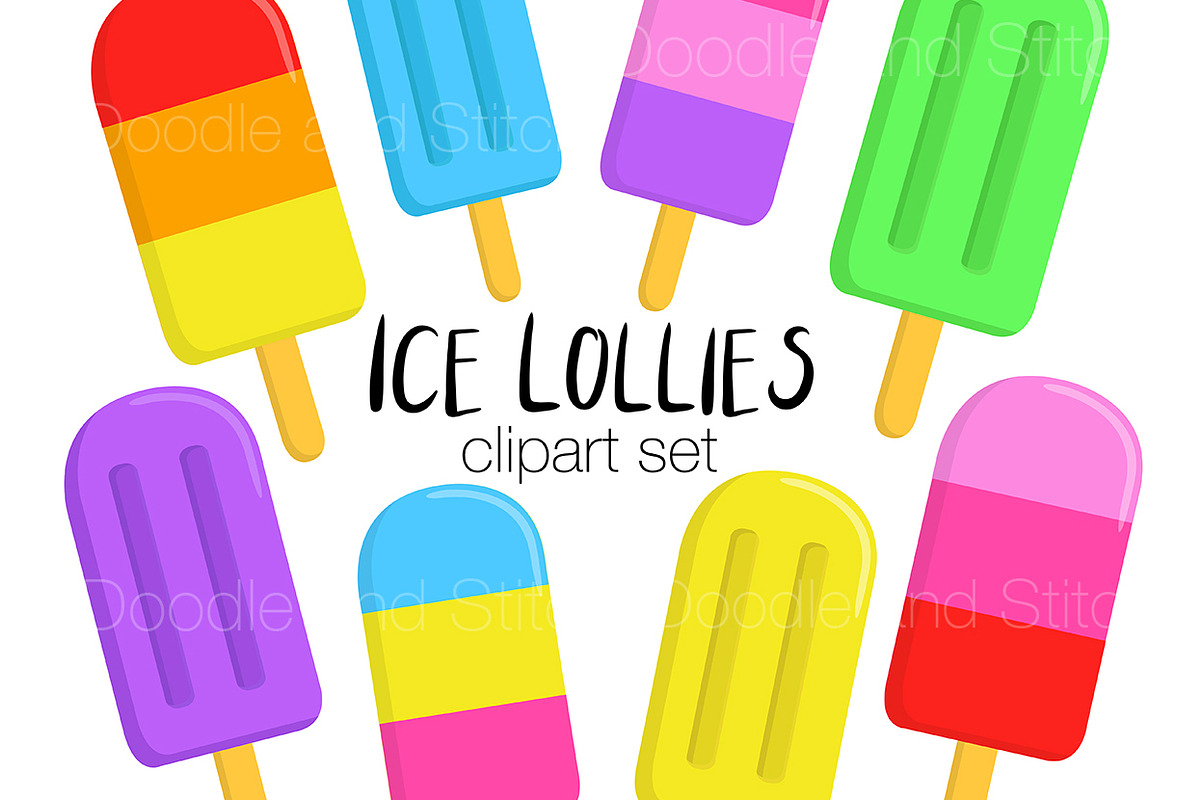 Ice Lolly Clipart Illustrations in Illustrations - product preview 8