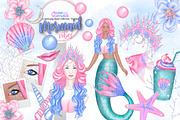 Mermaid Vibes Clipart Collection