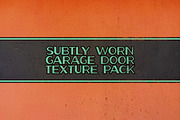 Subtly worn garage door texture pack