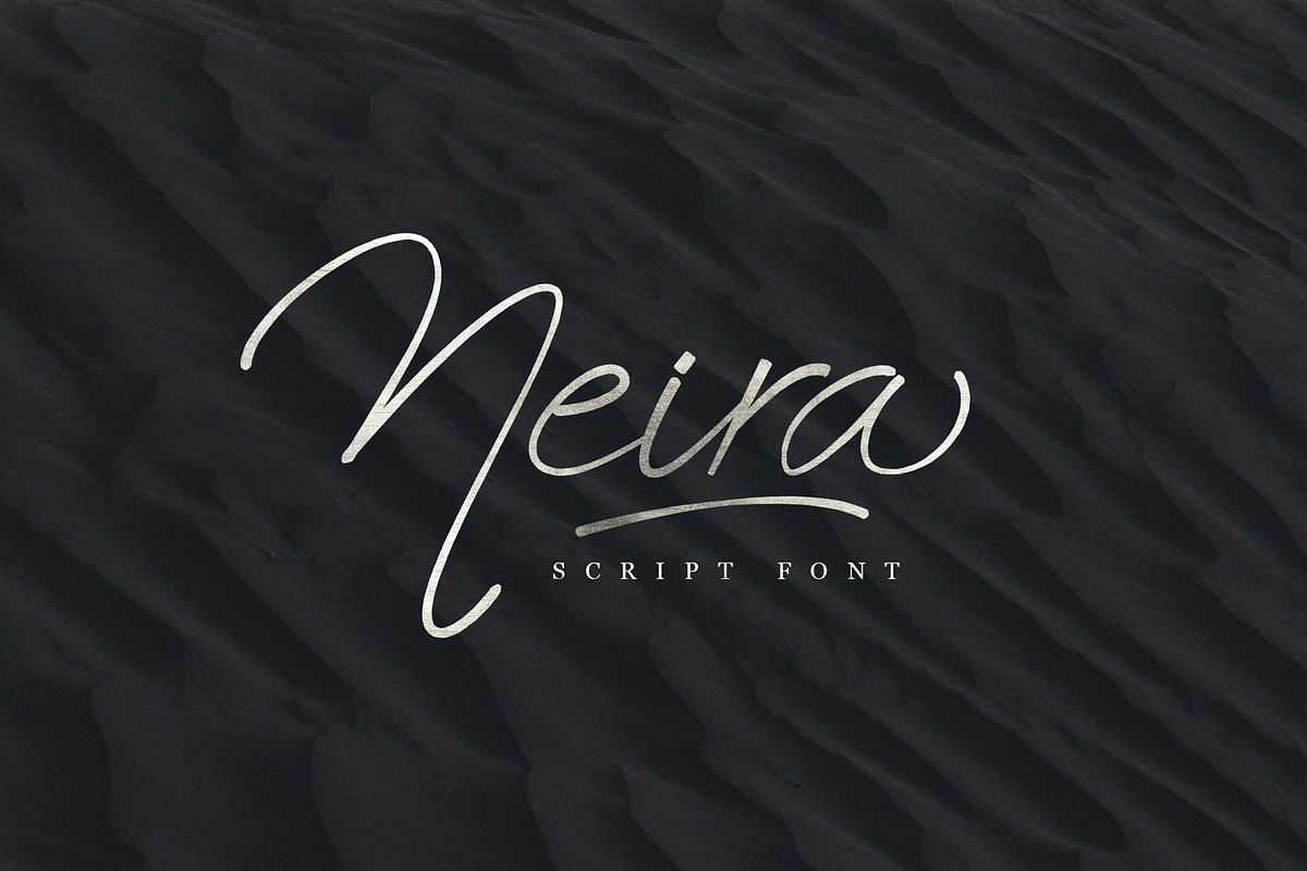 Neira script font in Script Fonts - product preview 8