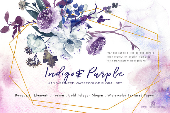 INDIGO & PURPLE in Graphics - product preview 1