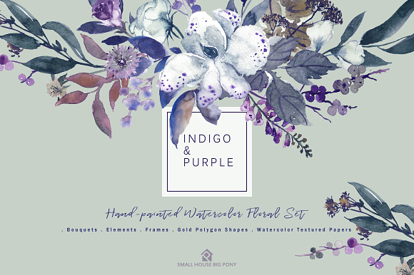 INDIGO & PURPLE in Graphics - product preview 2