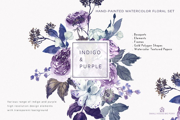 INDIGO & PURPLE in Graphics - product preview 3