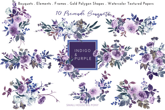 INDIGO & PURPLE in Graphics - product preview 5