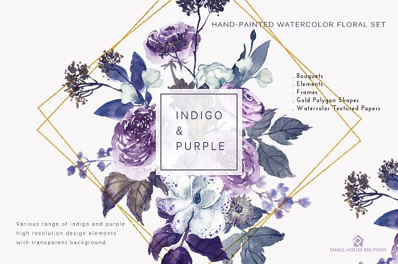 INDIGO & PURPLE in Graphics - product preview 10