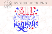 All American mama SVG DXF EPS PNG