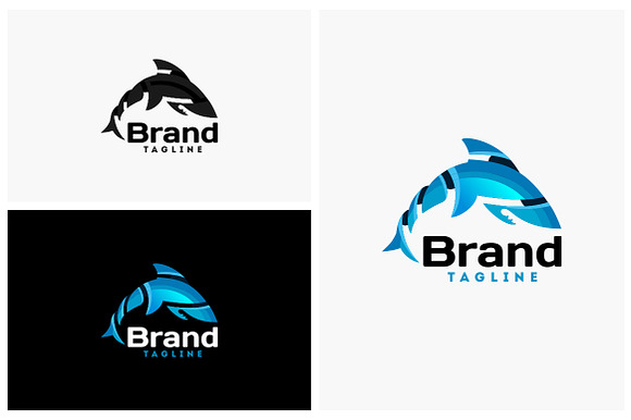 Shark in Logo Templates - product preview 1