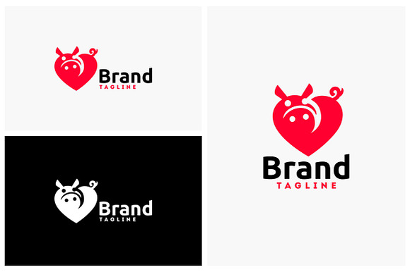 Lovely Pig  in Logo Templates - product preview 1