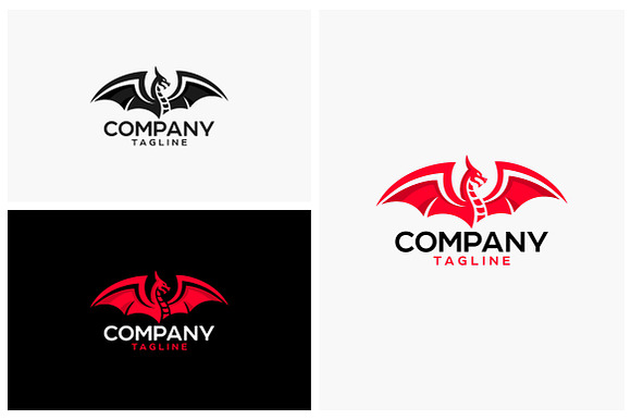 Dragon  in Logo Templates - product preview 1