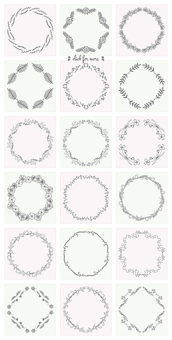 Romantic Wreaths in Illustrations - product preview 1
