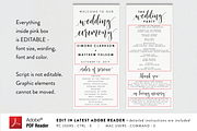 Editable PDF - Wedding Program