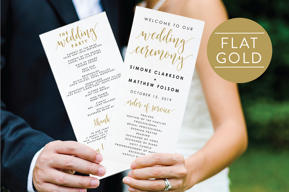 Wedding Program - Editable PDF in Stationery Templates - product preview 8