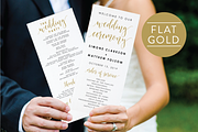 Wedding Program - Editable PDF