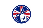 British Baker Union Jack Flag Icon