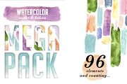 Watercolor Textures MEGA PACK