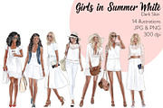Girls in Summer Whites - Dark Skin