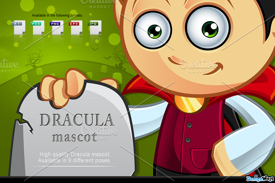 Dracula Mascot