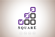Shortcut Squares Logo Template