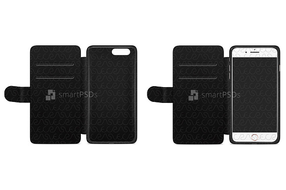 iPhone 7 Plus 2d Wallet Mobile Case  in Product Mockups - product preview 1
