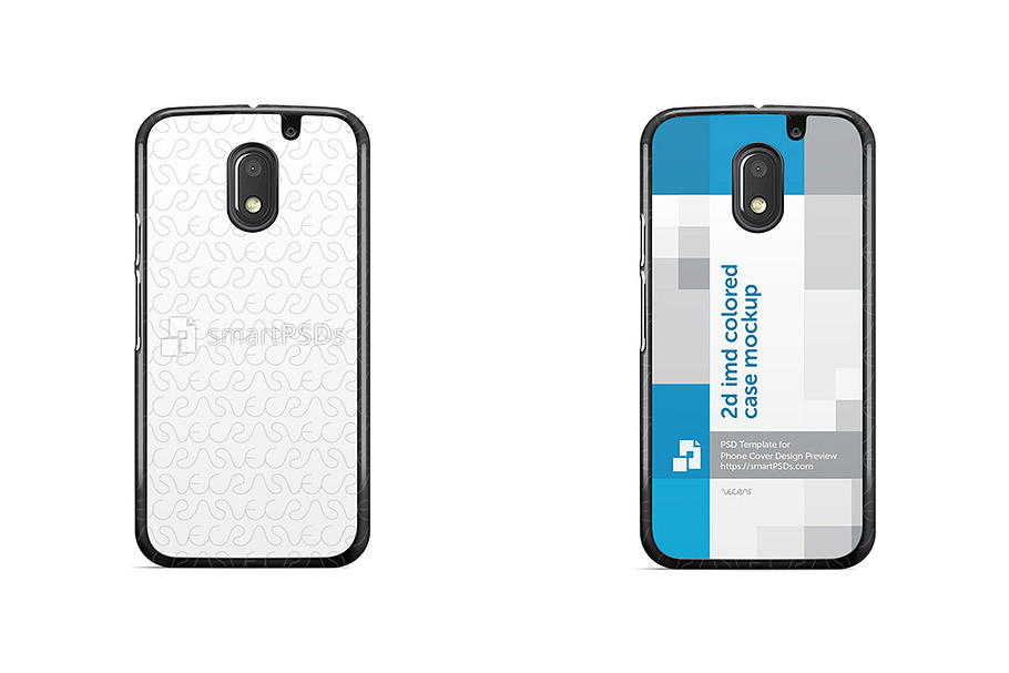Moto E3 2d IMD Colored Mobile Case  in Product Mockups - product preview 8