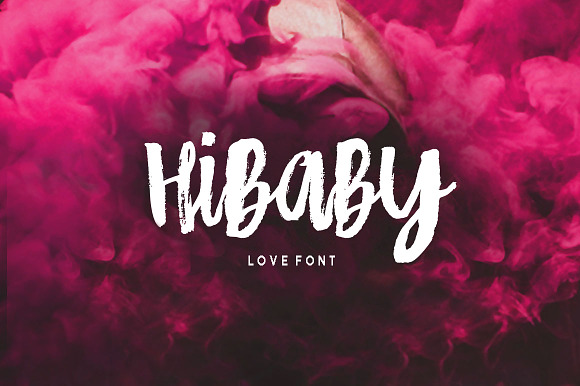 Hibaby Love Font in Love Fonts - product preview 5