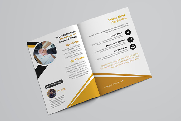 Creative Business Bifold Brochure in Brochure Templates - product preview 6
