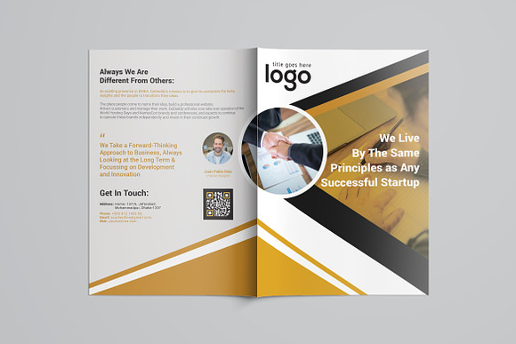 Creative Business Bifold Brochure in Brochure Templates - product preview 7