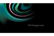 Fluid rainbow colors on black background, vector wave lines and swirls