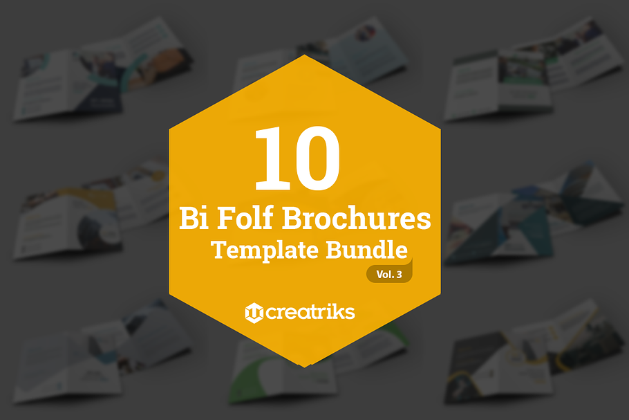 10 Bi Fold Brochures Bundle - Vol. 3 in Brochure Templates - product preview 8