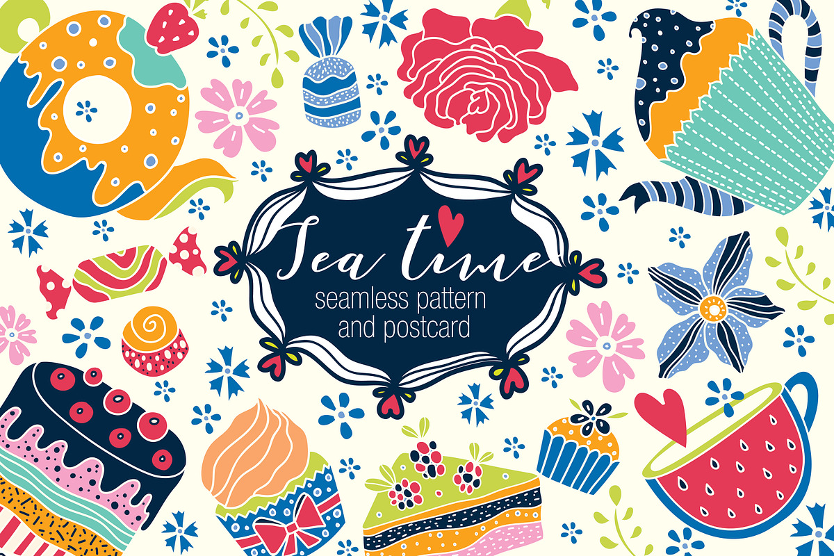 Tea party. in Patterns - product preview 8