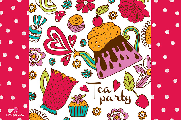 Tea party. in Patterns - product preview 12