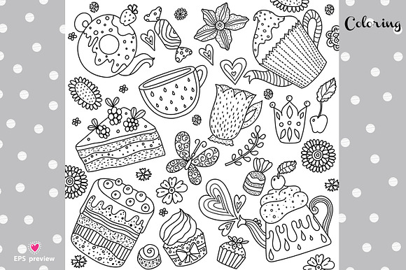 Tea party. in Patterns - product preview 18