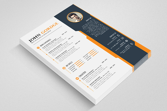 Creative CV Resume Template Word in Resume Templates - product preview 1