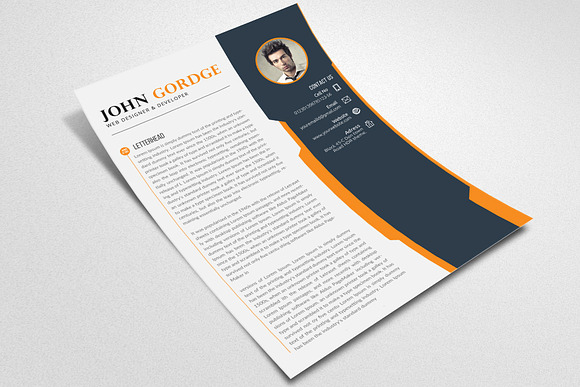Creative CV Resume Template Word in Resume Templates - product preview 2