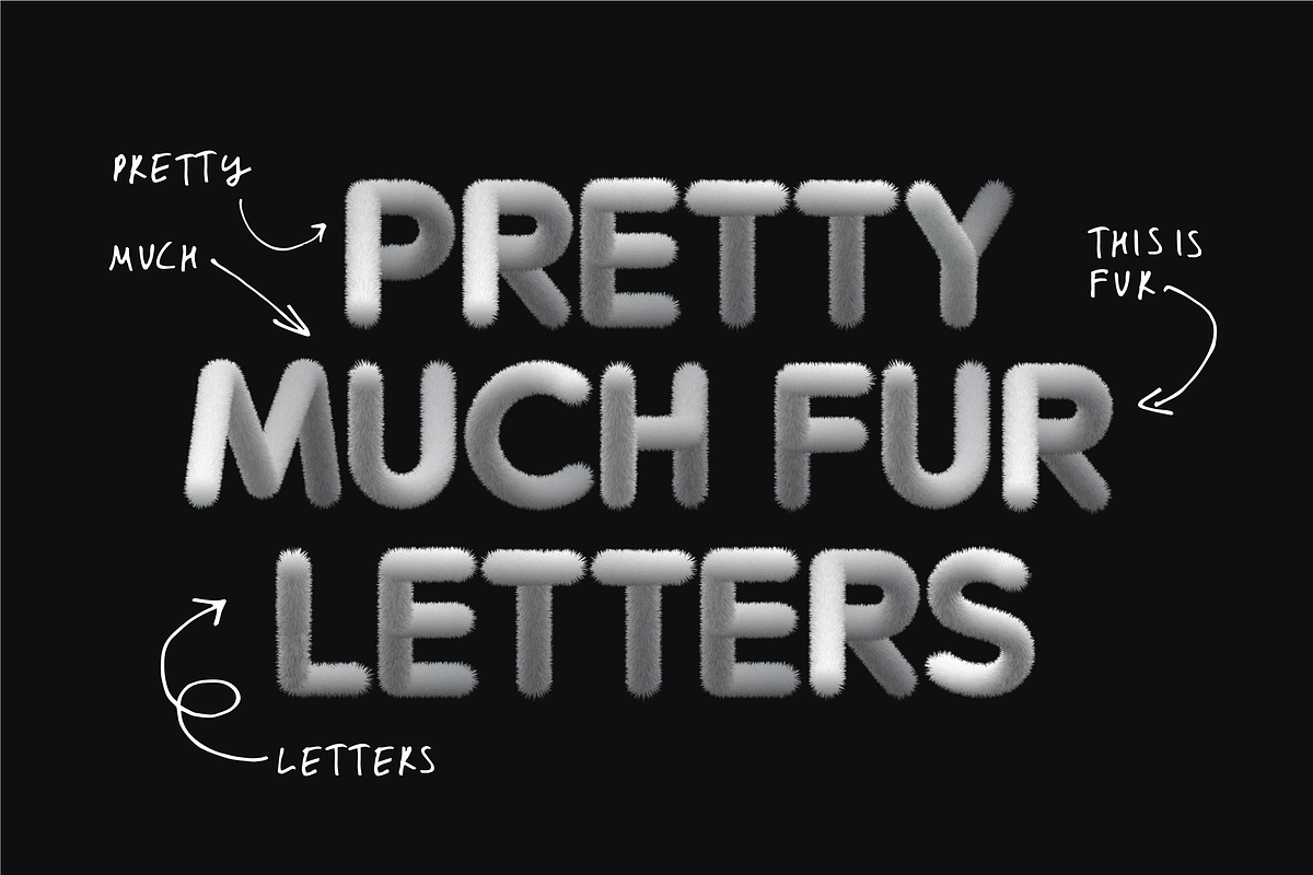 Pretty Much Fur Letters in Illustrations - product preview 8