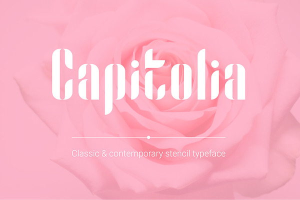 Capitolia Stencil Typeface