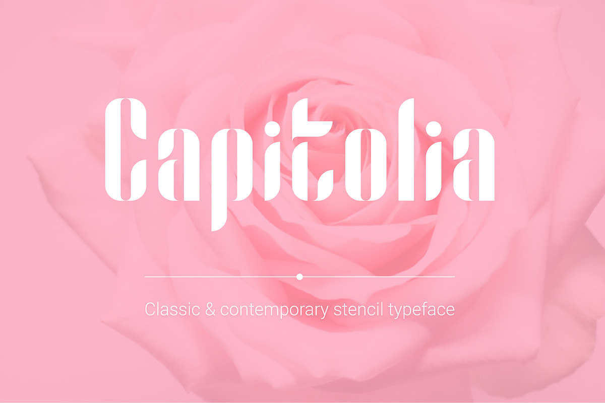 Capitolia Stencil Typeface in Stencil Fonts - product preview 8