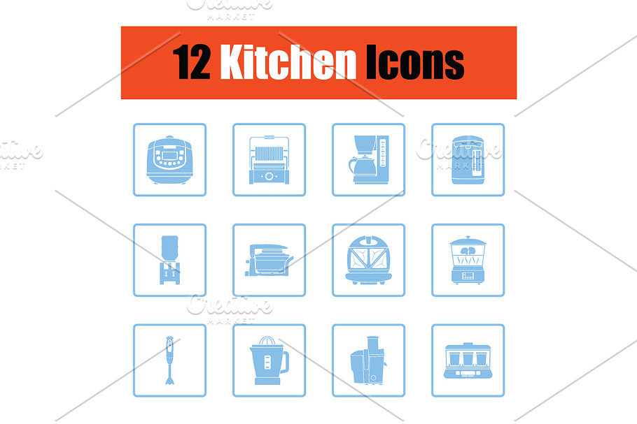 Kitchen icon set