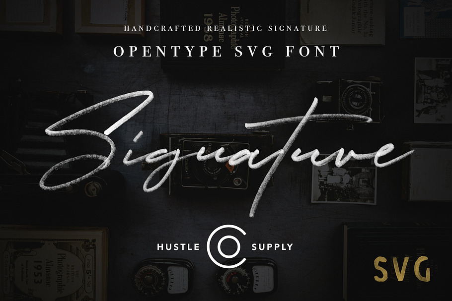 JV Signature SVG - Opentype SVG in Signature Fonts - product preview 8