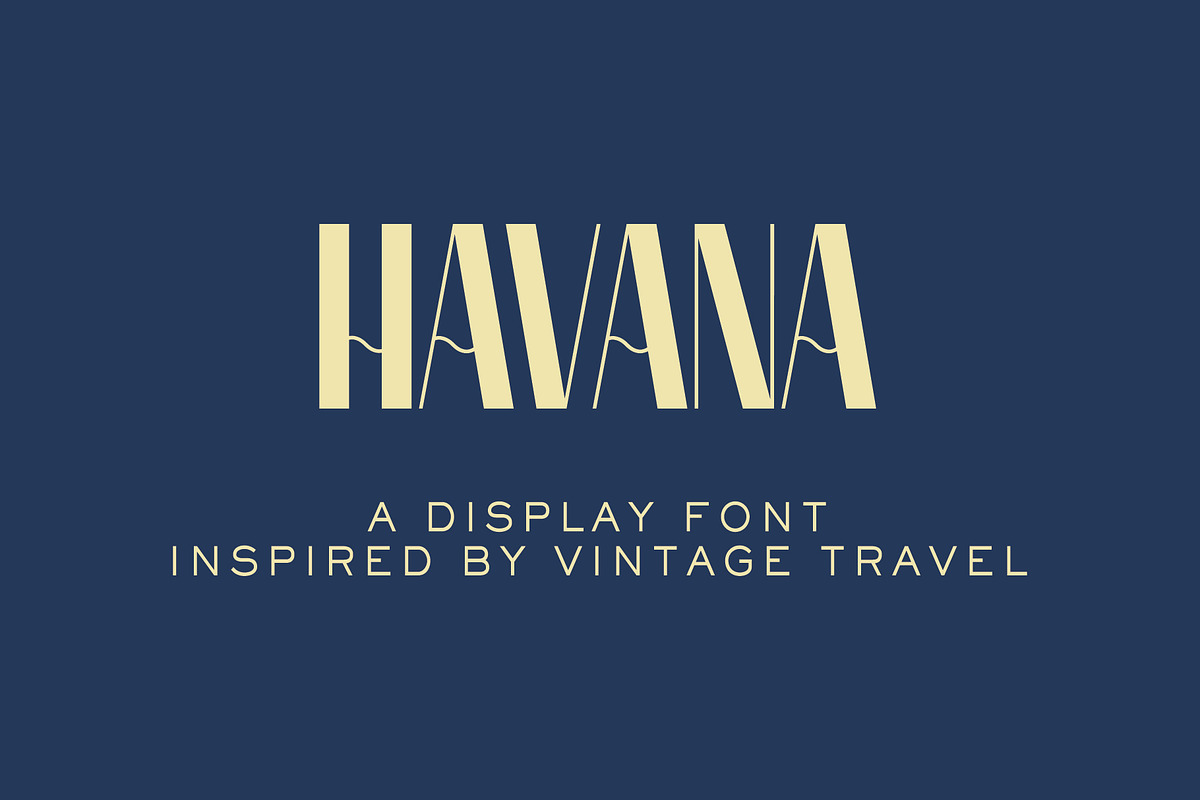 Havana Display Font in Display Fonts - product preview 8