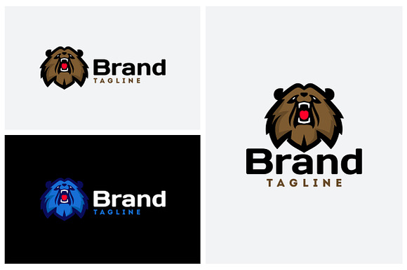 Bear Head in Logo Templates - product preview 1