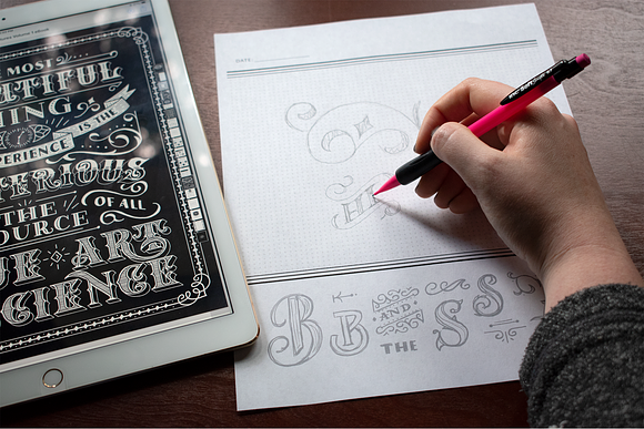 Victorian Lettering Workbook in Add-Ons - product preview 4
