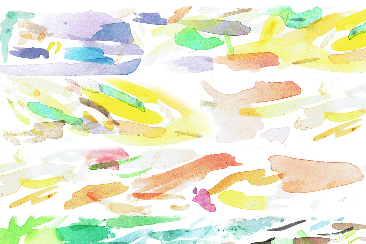Abstract Colorful Watercolor Brush in Patterns - product preview 8