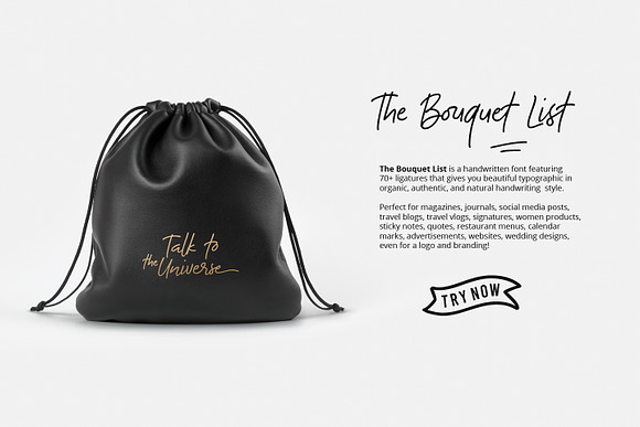The Bouquet List ~ Font +Extras in Script Fonts - product preview 7