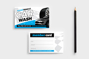 Car Wash Member Card Template