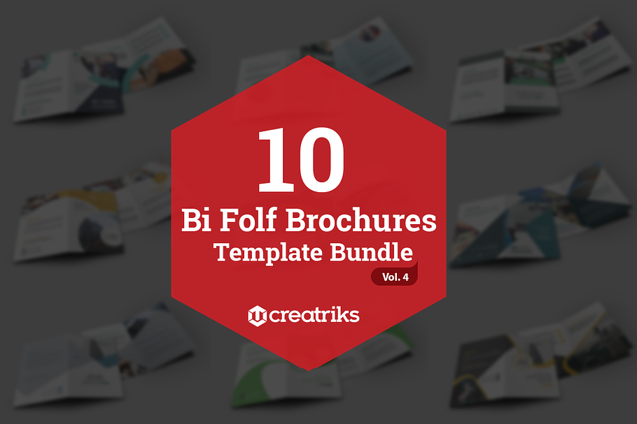 10 Bi Fold Brochures Bundle - Vol. 4 in Brochure Templates - product preview 8