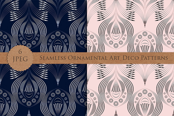 Seamless pattern modern Art Deco in Patterns - product preview 1