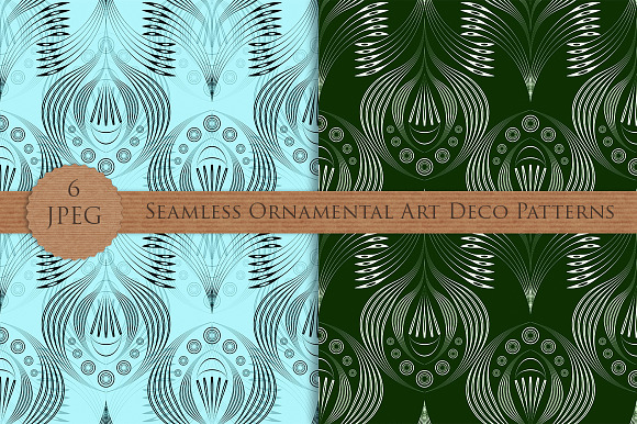 Seamless pattern modern Art Deco in Patterns - product preview 2