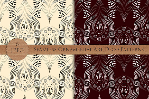 Seamless pattern modern Art Deco in Patterns - product preview 3